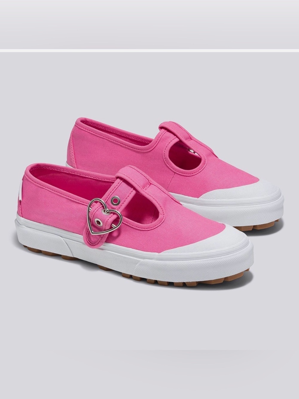 Vans Style 93 Mary Jane Azalea Pink Heart Buckle Sneakers Women’s 6.5